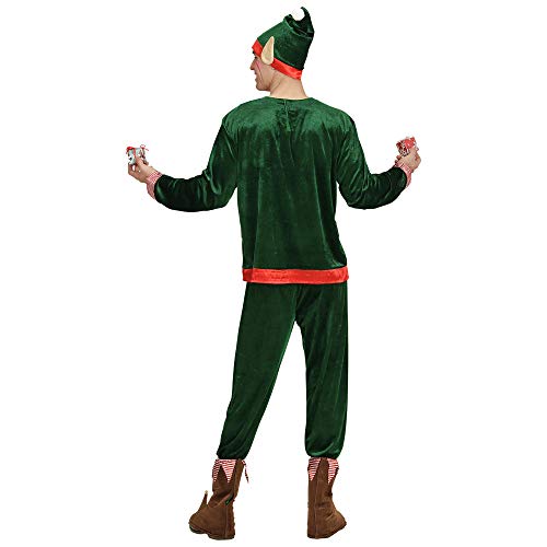 WIDMANN- Disfraz de Elf Santas Helfer para adultos, Multicolor, large (08733)