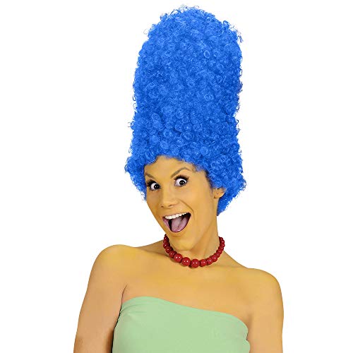 WIDMANN Tall Blue Beehive Marge Wig (peluca)