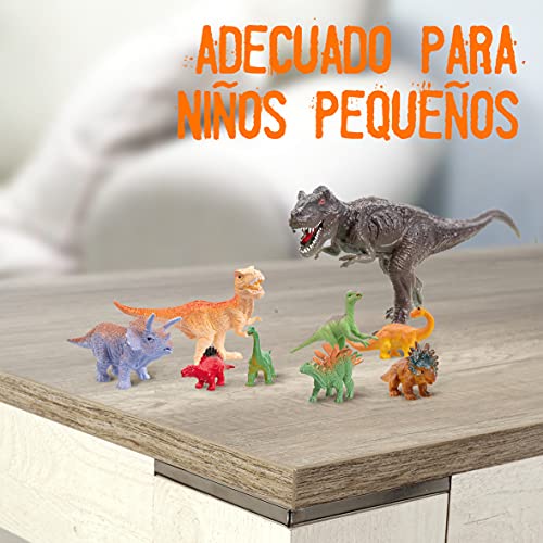 Wild predators Bote de Dinos 26 Piezas, Surtido Figuras 3 años o Más, Regalos para Niños, Dinosaurio de Juguete, Indominus Rex Incluido, Multicolor (XT380853)