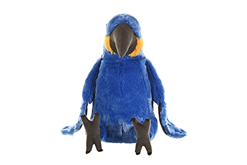 Wild Republic-10934 Peluche Guacamayo Jacinto Cuddlekins, Color Negro/Azul/Amarillo (10934)