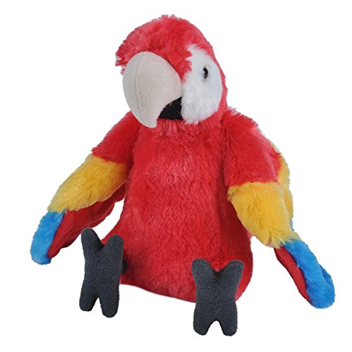 Wild Republic-12249 Peluche Guacamayo Macao Cuddlekins, Color Rojo (12249)