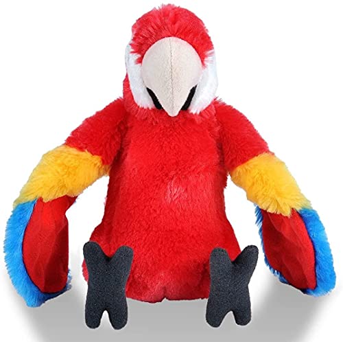 Wild Republic-12249 Peluche Guacamayo Macao Cuddlekins, Color Rojo (12249)