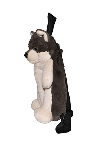 Wild Republic Felpa de Lobo en Forma de Mochila, Juguete para niños 36 cm, Multicolor (20991)