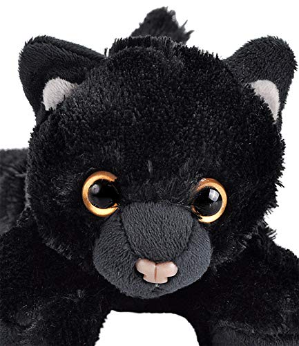 Wild Republic - Hug'ems, Peluche Gato, 18 cm, Negro (18089)