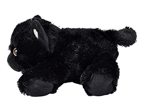 Wild Republic - Hug'ems, Peluche Gato, 18 cm, Negro (18089)