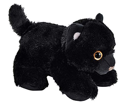 Wild Republic - Hug'ems, Peluche Gato, 18 cm, Negro (18089)