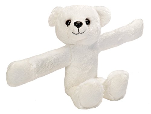 Wild Republic - Huggers, Polar Oso peluche con brazalete de presión integrado, 20 cm (19559) , color/modelo surtido