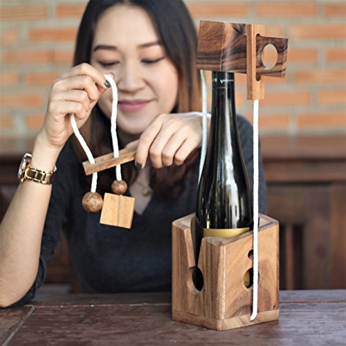 Wine Challenge: Rompecabezas de Madera - Juegos de Rompecabezas - Juegos Educativos - Juegos de Lógica de SiamMandalay with Free SM Gift Box (Pictured)