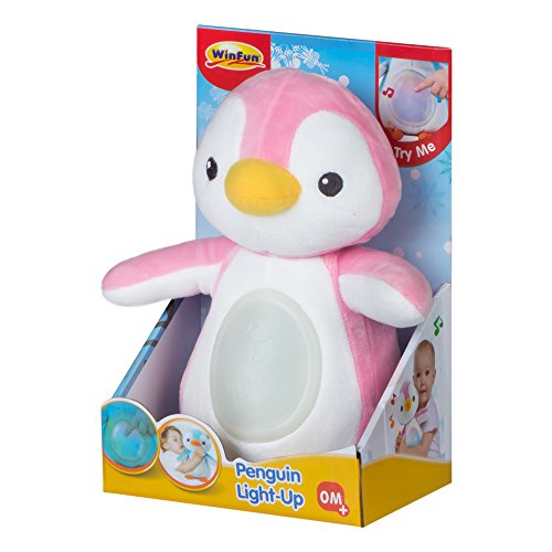 winfun - Peluche Pingüino con sonidos y luz (44519)