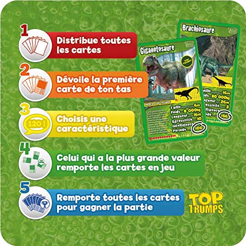 Winning Moves 0675 Juego de Cartas y de Batalla, Dinosaurios [podría no Estar en español]