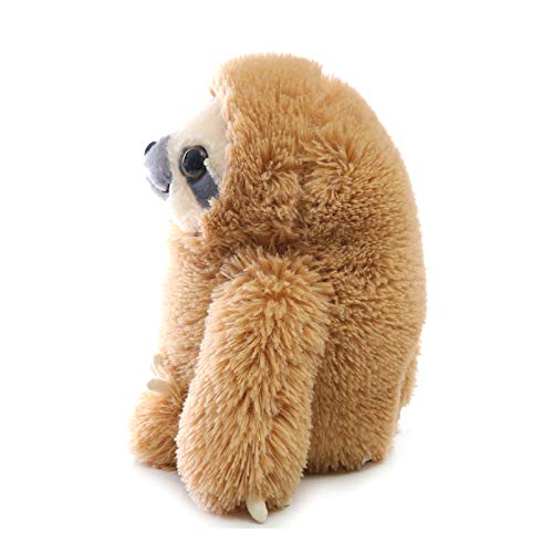 winsterch Perezoso Peluche Muñeco de Peluche para Uso Infantil Oso Perezoso Suave Ideal para Regalar en cumpleaños o Navidad,Marrón,40 CM