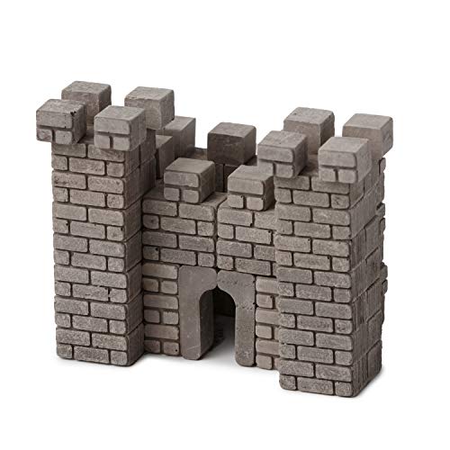 Wise Elk Castle Construction Set, Real Ceramic Bricks, Gypsum Reusable Building Kit, 85 PCS, Educational Toy, Architecture ,Model Kit ,85X85X60mm Code 70668