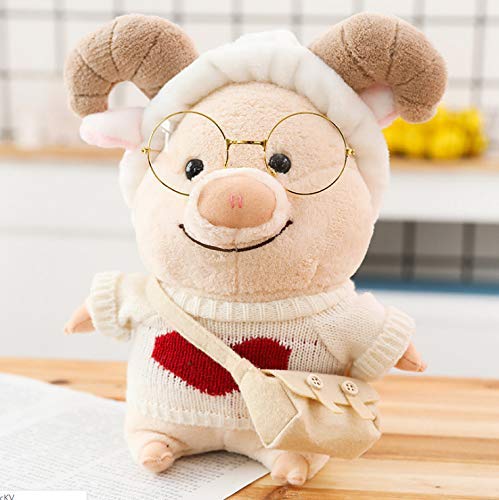 Wjfijz Fashion Piggy Plush Toy Pigs Cute Animals Stuffed Doll Rabbit Ears For Kids Couples Birthday 25cm  Type-10