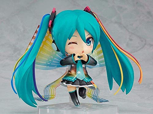 WMYATING Realista y Divertido 10 cm de Dibujos Animados Mini Hatsune Miku Anime Figura Figura Modelo Linda decoración Cambio de PVC Muñecas