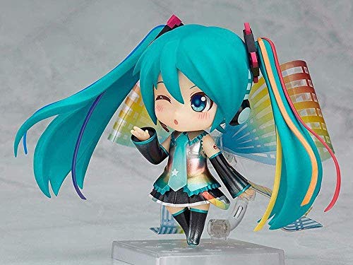 WMYATING Realista y Divertido 10 cm de Dibujos Animados Mini Hatsune Miku Anime Figura Figura Modelo Linda decoración Cambio de PVC Muñecas