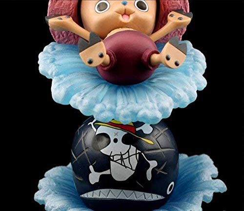 WMYATING Realista y Divertido 17cm Fuente de Dibujos Animados Tony Chopper Laboon Ver Figura de acción Anime Zero One Piece PVC Colección Modelo Linda Muñeca