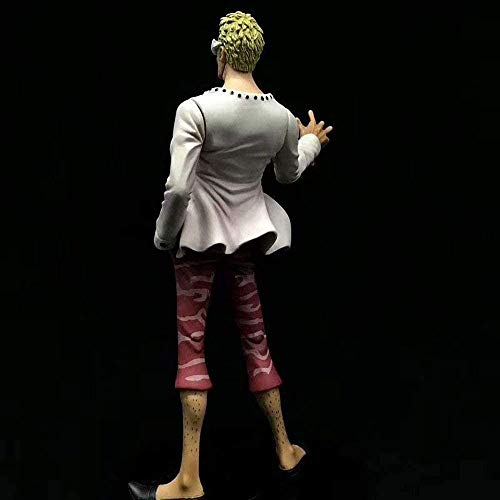 WMYATING Realista y Divertido Anime Figuras One Piece Chibukai Ichiban Apreciación Blanco Paño Doflamingo EDICIÓN PREMIUMA Caja DE Juego Modelo MODELA Estatua Muñeca Escultura Altura 28 cm