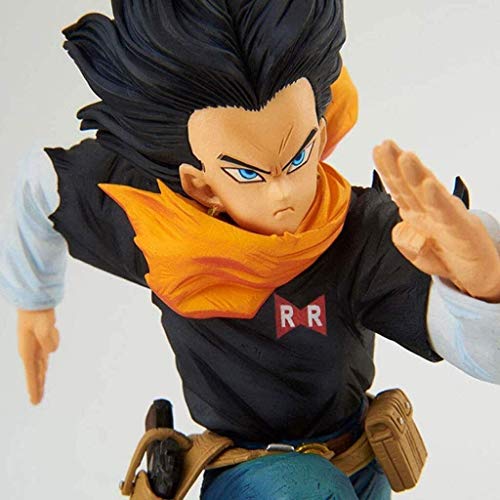 WMYATING Realista y Divertido Estatua de Juguete Dragon Ball Android 17 Running Posture Action Figure Collection Regalos para los fanáticos de la Bola del dragón