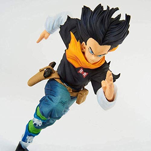 WMYATING Realista y Divertido Estatua de Juguete Dragon Ball Android 17 Running Posture Action Figure Collection Regalos para los fanáticos de la Bola del dragón