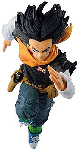 WMYATING Realista y Divertido Estatua de Juguete Dragon Ball Android 17 Running Posture Action Figure Collection Regalos para los fanáticos de la Bola del dragón