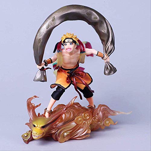 WMYATING Realista y Divertido Figura de Anime Naruto Modelo Uzumaki Aeolus Sasuke Thor GK 18cmstatique Juguetes coleccionables para niños Modelo de muñeca