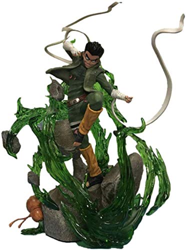 WMYATING Realista y Divertido Naruto Shippuden Rock Lee DX Ocho Puertas Interiores GK Statuereuction Figura 32cm Anime Coleccionable Modelo Muñeca Juguetes Regalo