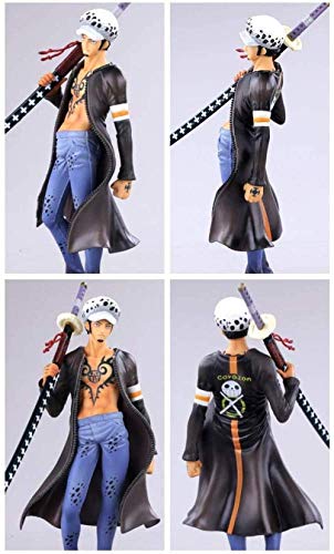 WMYATING Realista y Divertido Trafalgarro One Piece Dibujos Animados Almirante Adornos Modelo Anime Modelo Coleccionable Muñeca 20cm