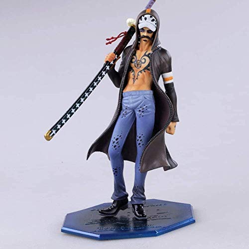 WMYATING Realista y Divertido Trafalgarro One Piece Dibujos Animados Almirante Adornos Modelo Anime Modelo Coleccionable Muñeca 20cm