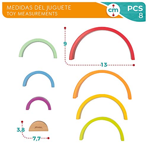 WOOMAX - Arcoíris de madera woomax (46479)