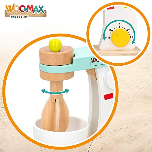 WOOMAX - Batidora con accesorios de madera woomax (46466)