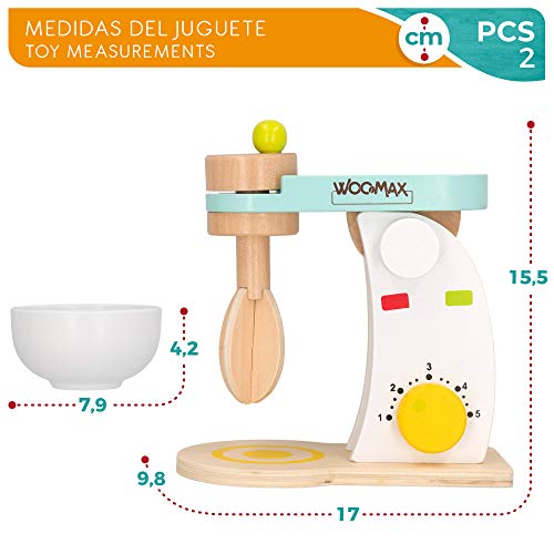 WOOMAX - Batidora con accesorios de madera woomax (46466)