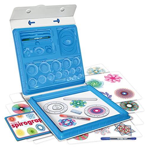 World Brands Spirograph Deluxe Set, Kit Dibujo, Manualidades, Plantillas para Pintar, Mosaicos Infantiles, Aprender A Dibujar, Regalos para Niños, Multicolor (80977)