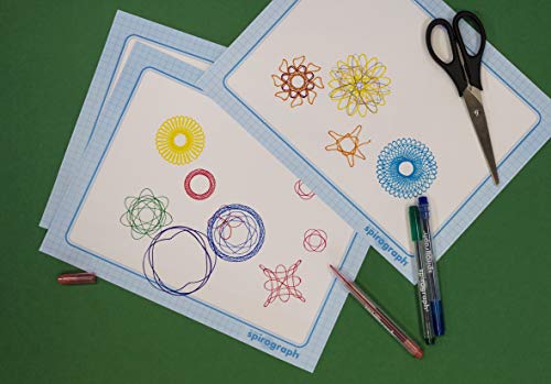 World Brands Spirograph Deluxe Set, Kit Dibujo, Manualidades, Plantillas para Pintar, Mosaicos Infantiles, Aprender A Dibujar, Regalos para Niños, Multicolor (80977)