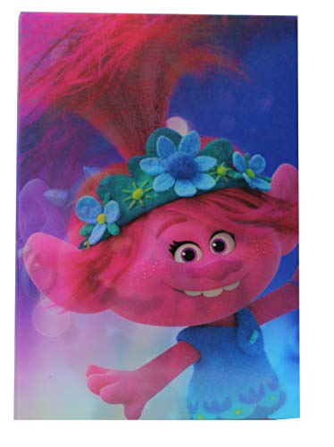 WOW! STUFF To Rock Poppy Trolls World Tour Lenticular-Cuaderno de Amapola a Roca (TRL-1018-01)