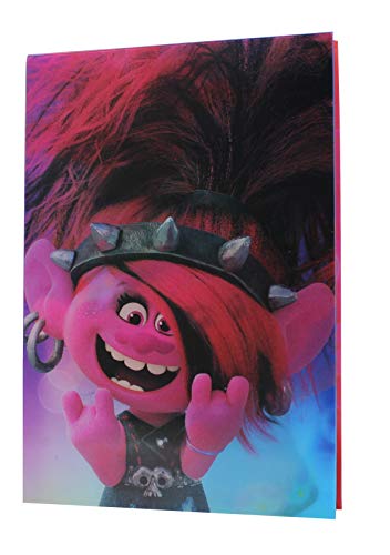 WOW! STUFF To Rock Poppy Trolls World Tour Lenticular-Cuaderno de Amapola a Roca (TRL-1018-01)