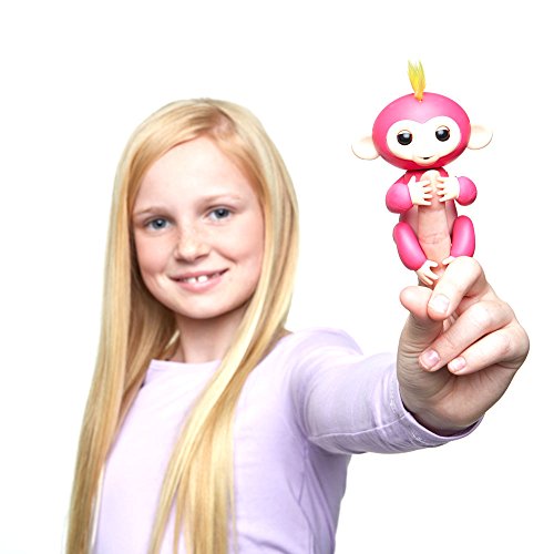 WowWee - Fingerlings Interactivo bebé mono, Rosado (3705)