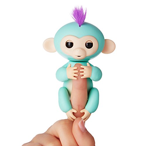 WowWee - Fingerlings Interactivo bebé mono, Turquesa (3706)