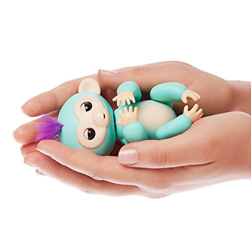 WowWee - Fingerlings Interactivo bebé mono, Turquesa (3706)