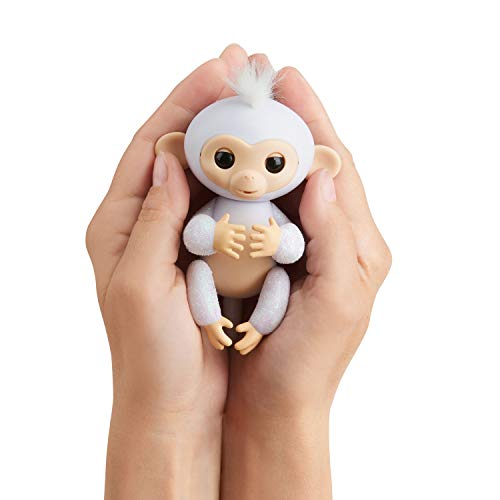 WowWee - Fingerlings Sugar, Monito Interactivo en color blanco con purpurina (WowWee 3763) , color/modelo surtido