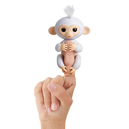 WowWee - Fingerlings Sugar, Monito Interactivo en color blanco con purpurina (WowWee 3763) , color/modelo surtido