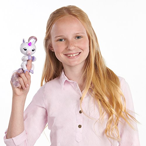 Wowwee- Mackenzie Mascota Interactiva, Color Blanco con luz (3728)