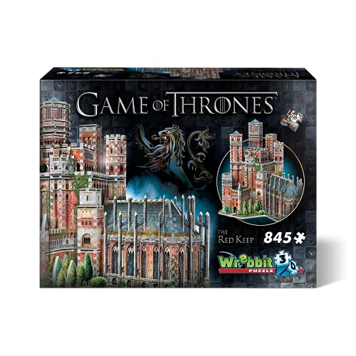 Wrebbit 3D-La Fortaleza Roja Game of Thrones Puzzle 3D, Multicolor, estándar (W3D-2017)