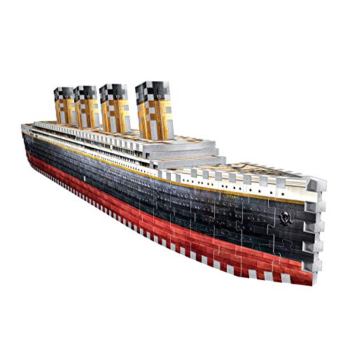 Wrebbit 3D Puzzle- Wrebbit 3D Titanic Puzzle de 440 Piezas