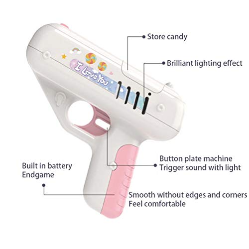 WSTERAO Juguete de Pistola de Caramelo, Juguete de Pistola de piruleta para Video de TIK Tok, Regalos de Ideas Sorpresa de Juguete de Caramelo para niños, Sorpresa para niño/niña