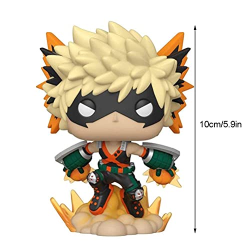 Wuawtyli Anime Figura,My Hero Academia Katsuki Bakugo Collector PVC Figure from Pop Anime Series 10 cm Bakugou Katsuki Figura Action Toy Japan Anime for Children