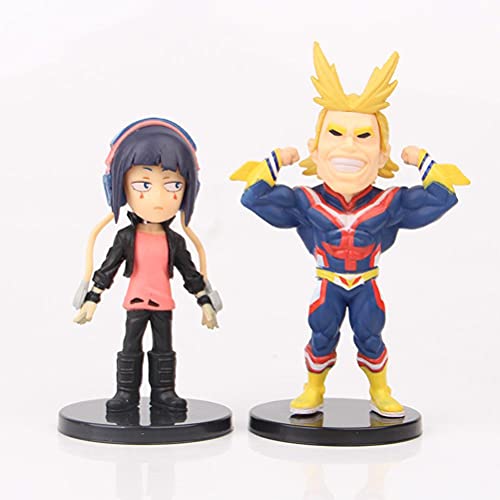 Wuawtyli My Hero Academia Figura,9PCS 8CM PVC Pop Action Figura Toga/Deku/Kirishima/Todoroki/Banpresto/Bakugo/Tsuyu/Tomura/Dabi Academia Set