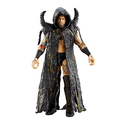 WWE Élite Figura Aleister Black, muñeco articulado de juguete con accesorios (Mattel GVB64)