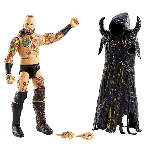 WWE Élite Figura Aleister Black, muñeco articulado de juguete con accesorios (Mattel GVB64)