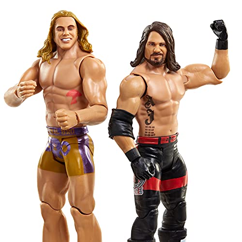 WWE Pack 2 figuras 11, muñecos articulados de juguete con accesorios (Mattel GVJ21)