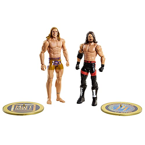 WWE Pack 2 figuras 11, muñecos articulados de juguete con accesorios (Mattel GVJ21)